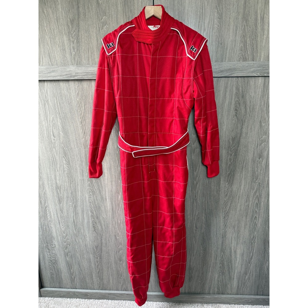 K1 Speed Racing Suit Mens 42 Red Karting Motorsport CIK-FIA Level 1 Coveralls